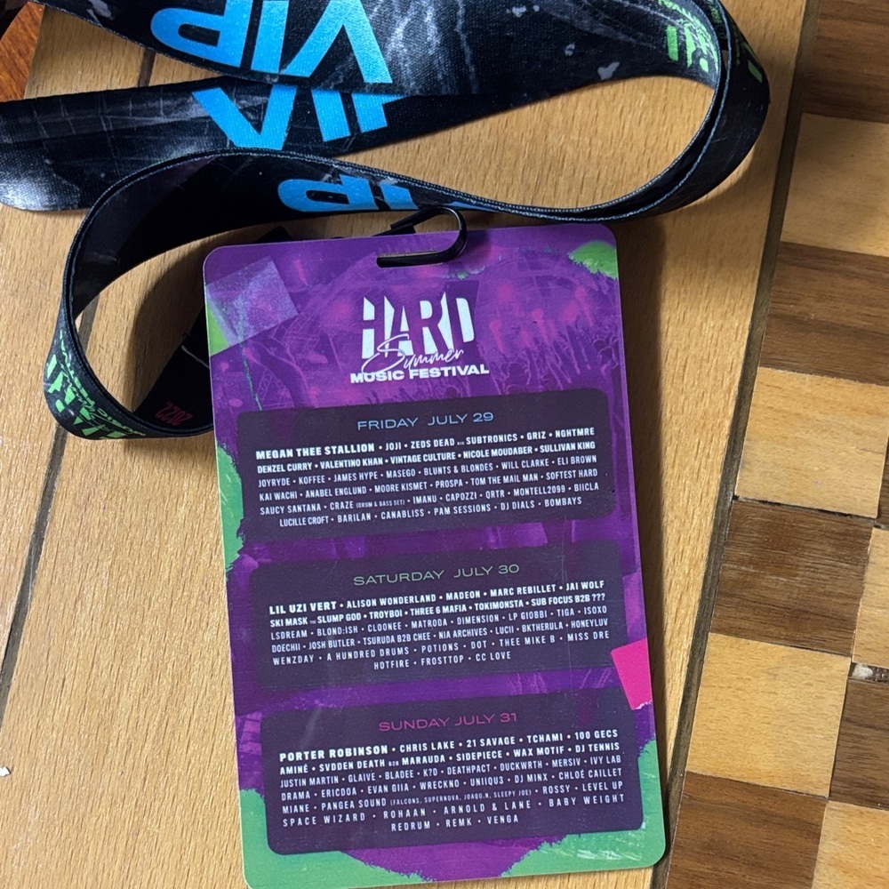 2022 Hard Summer VIP Lanyard - Picture 2 of 2